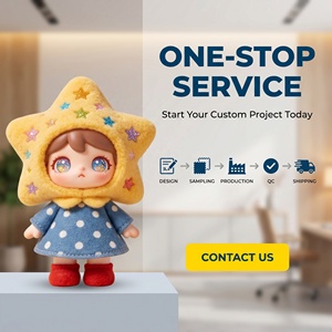 WEIMEI Fábrica OEM Muñecos de Peluche Suaves y Adorables con Capucha de Estrella, Coleccionables Premium de Peluche y Vinilo, Caja Sorpresa de IP Curativa, Diseño de Regalo para Actividades - Product Image 5