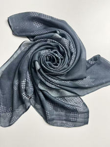 Của phụ nữ tùy chỉnh thêu phương thức Rayon hijab Viscose satin Khăn choàng dài màu nước hoa Bandana giá rẻ Linen Ninja in lụa - Product Image 5