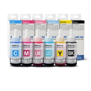 Ocbestjet-Tinta de recarga Para impresora Epson T6731, 664, 805, 673, L805, L360, L363, L365, 6 colores