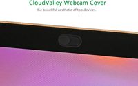 CloudValley Paquete de 5 Cubiertas Deslizantes de Metal Delgado de 0.6mm para Cámara Web de Privacidad para MacBook Pro/Air/iMac/PC/Laptop y para 8/7/6 Plus - Negro