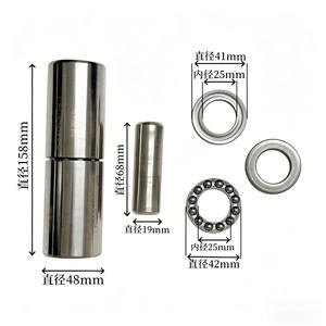 Charnière de porte sans support en acier inoxydable 304, ronde, en acier massif - Product Image 6