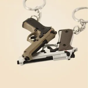 Pistolet jouet pistolet réaliste Beretta M92 pistolet porte-clés pistolet en métal modèle Mini en forme de porte-clés métal jouet pistolet pistolet