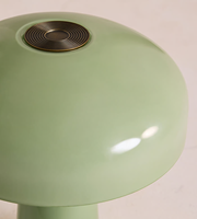 Lampe de table portable en verre vert