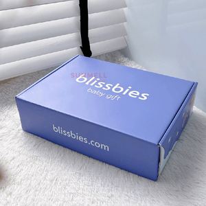 Cesto de bebé personalizado ropa caja de regalo conjunto recién <span class=keywords><strong>nacido</strong></span> cesta cajas de cartón corrugado de correo - Product Image 2