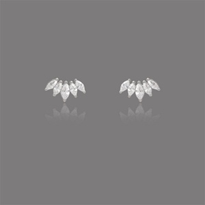 Popular Iced Out Jewelry Stud <b>Earrings</b> Stainless Steel Zircon <b>Earrings</b> for Women - Product Image 5