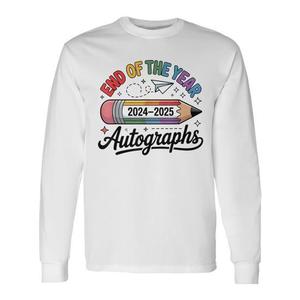 Camiseta de manga larga con autógrafos de fin de año 2024-2025, regalo de despedida escolar - Product Image 1