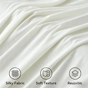 Tirai Latar Belakang Sutra Susu Anti Kusut 5*10ft untuk Pernikahan, Upacara, Pesta Ulang Tahun, dan Fotografi - Product Image 4