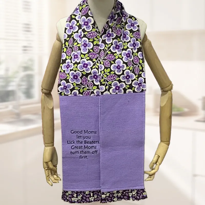 Scarf Kitchen tea towel Dish towel Waffle Embroidery Cleaning cloth Custom wholesale pure cotton terylene absorbent
