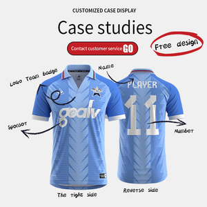 Camiseta de Fútbol de Diseño Vintage Personalizada, Uniforme de Equipo, Clásica, Retro, a <span class=keywords><strong>Rayas</strong></span>, Negra, Juvenil, para Hombre, Cuello Polo - Product Image 5