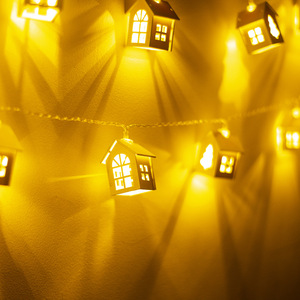 Christmas LED House String Lights Battery Operated <b>Decorative</b> <b>Lighting</b> For Holiday Indoor Outdoor Use - Product Image 3