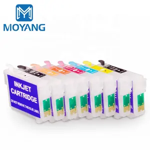 MOYANG ตลับหมึกเติม T0870 T0870-9สำหรับ Epson Stylus Photo อะไหล่ถังเติมได้ R1900