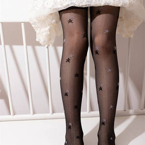 Offre Spéciale enfants maille mince bas princesse Leggings Super élastique résille collants nouveau Design étoiles imprimer filles bébé collants - Product Image 2