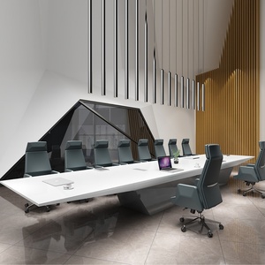 Customized Modern <b>Office</b> Conference Room <b>Table</b> Meeting <b>Office</b> <b>Tables</b> and Chairs 10 Seater - Product Image 1