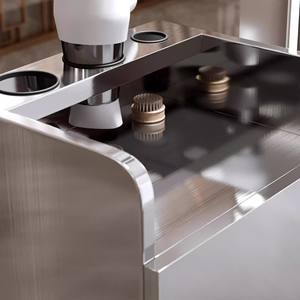 Nuevo gabinete de herramientas de almacenamiento de acero inoxidable multicapa para peluquerías muebles de corte de pelo para peluquerías - Product Image 3