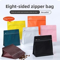 Sachet de café avec valve, anti-odeur, en PE, refermable, pour emballage de thé et fruits secs, capacité 1/4 livre