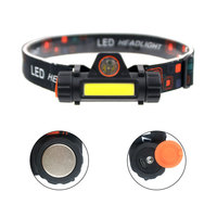 Nuevo Faro Frontal LED XPE Popular y Económico para Minería, Lámpara de Cabeza COB Recargable por USB para Correr con Atenuación Continua, Linterna de Cabeza
