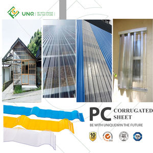 Polikarbonat Berwarna Perlindungan UV Bahan Plastik Atap Bergelombang - Product Image 5