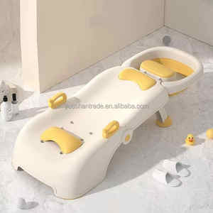 Produits <span class=keywords><strong>pour</strong></span> bébés biologiques Chaise de shampoing pliable <span class=keywords><strong>pour</strong></span> bébés avec bassin à shampoing et coussin de tête Chaise de lavage imperméable <span class=keywords><strong>pour</strong></span> enfants - Product Image 6