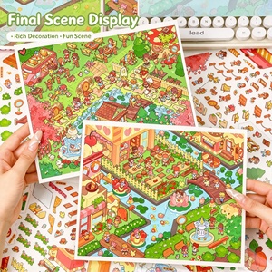 Autocollants <span class=keywords><strong>de</strong></span> journal en <span class=keywords><strong>film</strong></span> PET imperméable DIY, autocollants <span class=keywords><strong>de</strong></span> scène miniature à grande échelle pour la décompression des enfants - Product Image 3