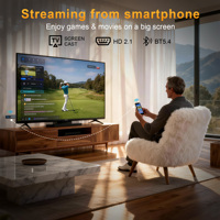 HS89 T15 Android Stick TV 1.5GB/2GB/4GB RAM 16GB/32GB ROM BT5.4 4G/5G Wifi6 Dual para Mayor Velocidad Decodificación de Video 4K TV Dongle