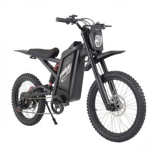 Vélo de montagne électrique en alliage d'aluminium noir 48V30AH, vélo tout-terrain, suspension intégrale, frein à disque hydraulique - Product Image 2