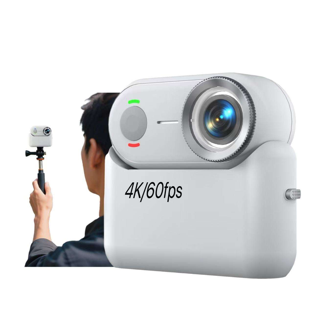 New Arrivals Mini Hands-Free 4K HD 10m Waterproof Mount Helmet Sport Action Thumb Camera with Charging Base MicroSD WIFI