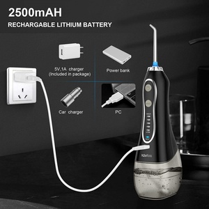 Irrigador Bucal para Limpieza Profunda de Dientes, Recargable por USB, con Puntas de Hilo Dental, Mini Irrigador Bucal - Product Image 4