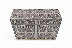 Armoire de rangement à tiroirs en incrustation d'os de qualité supérieure avec motif floral pour les maisons modernes et classiques à prix de gros - Product Image 4