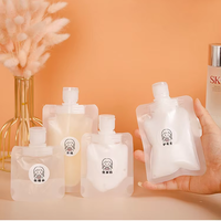 Pochette de voyage jetable pour liquides – Distributeur de lotion, shampoing, gel douche, soins de la peau, huile essentielle, crème pour les yeux – Petite bouteille portable