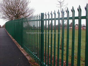 Grilles de clôture en acier métallique imperméables antirouille décoratives à pointe de lance noire pour entrepôt extérieur haute sécurité - Product Image 4