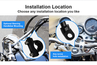 SUNWAYI Pantalla de 5 pulgadas Carplay Android Auto Estéreo Impermeable BT Pantalla Motocicleta Navegación GPS al aire libre Accesorios para motocicletas
