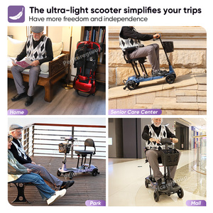 Scooter de Viaje Ultraligero de Fibra de Carbono Premium, 12.5 kg, Alto Rendimiento en Subidas, <span class=keywords><strong>para</strong></span> <span class=keywords><strong>Personas</strong></span> <span class=keywords><strong>Mayores</strong></span>, Actividades al Aire Libre - Product Image 5