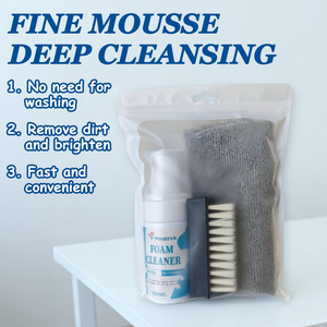 <span class=keywords><strong>Kit</strong></span> de Limpieza de Espuma Eficaz de 100 ml con Cepillo y Toalla para Limpiar Zapatos, Eliminar Manchas, <span class=keywords><strong>Kit</strong></span> de Limpieza de Zapatos, Precio de Fábrica - Product Image 2