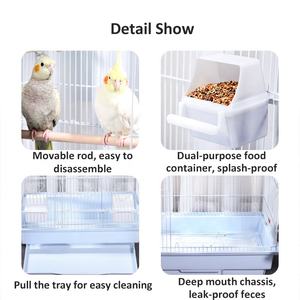 Groothandel Topkwaliteit 36 Inch Dubbel Groot Formaat Papegaai Kanarievogelkooi Metalen Fokkerij Gaashok Love Birds - Product Image 3