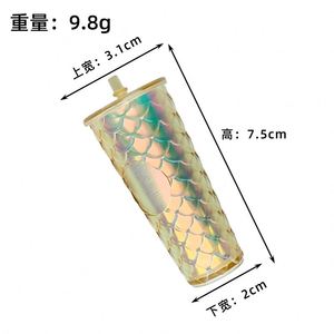 Fashion Keychain Accessories MINI Star Bucks Coffee <b>Cup</b> Bag Cae Pendants Durian <b>Cup</b> Keyrings - Product Image 6