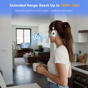 <span class=keywords><strong>Casque</strong></span> <span class=keywords><strong>TV</strong></span> sans Fil <span class=keywords><strong>TV</strong></span>-966 pour Regarder la Télévision Avec Émetteur Bluetooth 5.4 et Station de Charge, <span class=keywords><strong>Casque</strong></span> <span class=keywords><strong>TV</strong></span> Bluetooth Sans Latence de 50H - Product Image 3