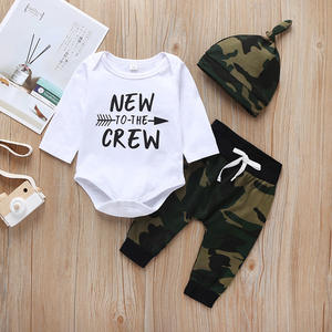 Ropa Deportiva para Bebés al por Mayor, Conjunto de Ropa de Marca para Bebés, Conjuntos de 3 Piezas con Gorro para Niños Pequeños de China - Product Image 1