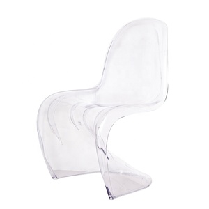Morezhome moderne empilable PC clair sans <span class=keywords><strong>bras</strong></span> S forme chaise pour les salles à manger et restaurants - Product Image 2