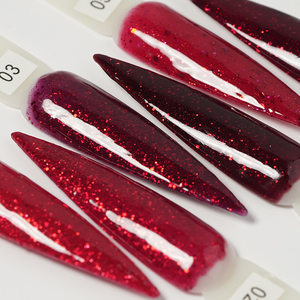 Vernis à ongles gel <span class=keywords><strong>rouge</strong></span> pailleté avec feuille d'or, nouvelle mode 2026, art des ongles, colle pour le visage, vernis à ongles de haute qualité - Product Image 2