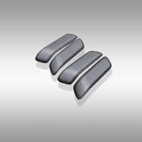 Cangkang Gagang Pintu Interior Serat Karbon Forged Anti Gores untuk Land Rover Defender OEM, Pemasangan Snap-on