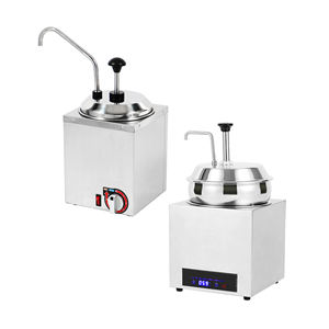 Calentador de Salsas Comercial de 4.3QT, Dispensador Eléctrico de Queso para Nachos de 600W, Bomba de Acero Inoxidable 86-194 ℉   para Hot Fudge Chili Caramel - Product Image 6
