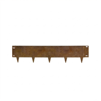 Bordure de jardin en acier corten flexible sur mesure JNZ, sans creuser, pour les parterres de fleurs et les allées