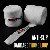 Bandages de boxe professionnels respirants avec boucle pour le pouce, bandages élastiques pour les poignets et les mains, pour le Muay Thai et le sparring