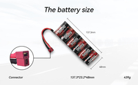 Batterie rechargeable NI-MH personnalisée de remplacement 4,8 V 7,2 V 5000 mAh Pack pour voitures RC Jouets Batteries 4S2P 2S pour pistolet à air comprimé M4 HPA