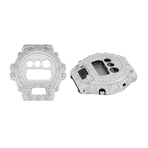 Bijoux fins, <span class=keywords><strong>lunette</strong></span> en moissanite <span class=keywords><strong>pour</strong></span> Gshock Hip Hop GW6900 S925, <span class=keywords><strong>lunette</strong></span> en diamant moissanite glacée, montre en moissanite, <span class=keywords><strong>lunette</strong></span> de montre - Product Image 5