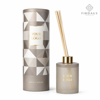 Bouteille diffuseur en verre Firdaus Private Label, bouteille d'arôme sur mesure pour la création de parfums d'ambiance