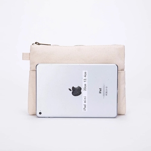 Pochette pour femme en coton recyclé, sac de rangement pour cosmétiques, trousse de maquillage - Product Image 4