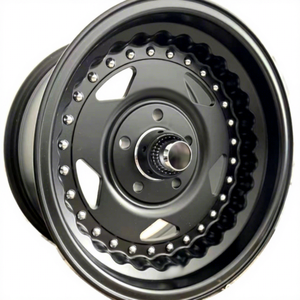 Rueda de Coche Vintage, Rin 15X8 5X127, Acero Negro Mate, <span class=keywords><strong>CONVO</strong></span> PRO CENTERLINE, Modelo Chino WT5111580 - Product Image 1