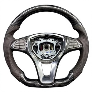 Volante Personalizado de Fibra de Carbono Real para Mercedes-Benz Clase GLC X253 C253 2016 2017 2018 2019 2020 2021 <span class=keywords><strong>2022</strong></span> 2023 - Product Image 6