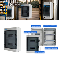 Boîtier ABS pour distribution électrique, 4p, 6p, 8p, 12p, 18p, 24p, IP65, étanche, résistant au feu, pour usage industriel